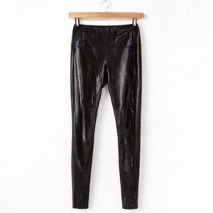 Wilfred Free Faux Leather Leggings Black High Rise XS Aritzia